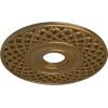 imageEkena Millwork CM22RBUWF Robin Ceiling Medallion Ultra Pure WhitePale Gold Metallic Series