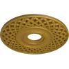 imageEkena Millwork CM22RBUWF Robin Ceiling Medallion Ultra Pure WhitePharaohs Gold Metallic Series