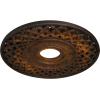 imageEkena Millwork CM22RBUWF Robin Ceiling Medallion Ultra Pure WhiteRust Metallic Series