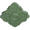 imageEkena Millwork CM37X26PE Piedmont Ceiling Medallion 37W x 26H x 1 38P Factory PrimedHandPainted Athenian Green