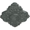 imageEkena Millwork CM37X26PE Piedmont Ceiling Medallion 37W x 26H x 1 38P Factory PrimedHandPainted Athenian Green Crackle