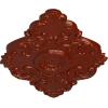 imageEkena Millwork CM37X26PE Piedmont Ceiling Medallion 37W x 26H x 1 38P Factory PrimedHandPainted Firebrick