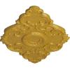 imageEkena Millwork CM37X26PE Piedmont Ceiling Medallion 37W x 26H x 1 38P Factory PrimedHandPainted Iridescent Gold