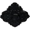 imageEkena Millwork CM37X26PE Piedmont Ceiling Medallion 37W x 26H x 1 38P Factory PrimedHandPainted Jet Black