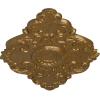 imageEkena Millwork CM37X26PE Piedmont Ceiling Medallion 37W x 26H x 1 38P Factory PrimedHandPainted Pale Gold