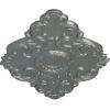imageEkena Millwork CM37X26PE Piedmont Ceiling Medallion 37W x 26H x 1 38P Factory PrimedHandPainted Platinum