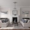imageEkena Millwork CM37X26PE Piedmont Ceiling Medallion 37W x 26H x 1 38P Factory PrimedHandPainted Pot of Cream Crackle