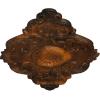 imageEkena Millwork CM37X26PE Piedmont Ceiling Medallion 37W x 26H x 1 38P Factory PrimedHandPainted Rust
