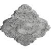 imageEkena Millwork CM37X26PE Piedmont Ceiling Medallion 37W x 26H x 1 38P Factory PrimedHandPainted Ultra Pure White Crackle