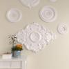 imageEkena Millwork CM37X26PE Piedmont Ceiling Medallion 37W x 26H x 1 38P Factory PrimedPrimed White