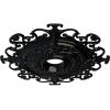 imageEkena Millwork CM38OLSGS 38 38OD X 6 58ID X 2 78P Orleans Ceiling Medallion Fits Canopies Up To 8 14 Steel GrayBlack Pearl Metallic Series