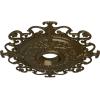 imageEkena Millwork CM38OLSGS 38 38OD X 6 58ID X 2 78P Orleans Ceiling Medallion Fits Canopies Up To 8 14 Steel GrayBrass Metallic Series
