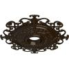 imageEkena Millwork CM38OLSGS 38 38OD X 6 58ID X 2 78P Orleans Ceiling Medallion Fits Canopies Up To 8 14 Steel GrayBronze Metallic Series