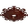imageEkena Millwork CM38OLSGS 38 38OD X 6 58ID X 2 78P Orleans Ceiling Medallion Fits Canopies Up To 8 14 Steel GrayBrushed Mahogany Flat Finish