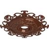 imageEkena Millwork CM38OLSGS 38 38OD X 6 58ID X 2 78P Orleans Ceiling Medallion Fits Canopies Up To 8 14 Steel GrayCopper Penny Metallic Series