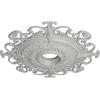 imageEkena Millwork CM38OLSGS 38 38OD X 6 58ID X 2 78P Orleans Ceiling Medallion Fits Canopies Up To 8 14 Steel GrayFrost Flat Finish