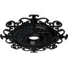 imageEkena Millwork CM38OLSGS 38 38OD X 6 58ID X 2 78P Orleans Ceiling Medallion Fits Canopies Up To 8 14 Steel GrayJet Black Flat Finish