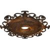 imageEkena Millwork CM38OLSGS 38 38OD X 6 58ID X 2 78P Orleans Ceiling Medallion Fits Canopies Up To 8 14 Steel GrayRust Metallic Series