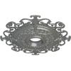imageEkena Millwork CM38OLSGS 38 38OD X 6 58ID X 2 78P Orleans Ceiling Medallion Fits Canopies Up To 8 14 Steel GraySilver Metallic Series