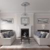 imageEkena Millwork CM42SK Sellek Ceiling Medallion 42 18OD x 1 78P Fits Canopies up to 9 Factory PrimedUltra Pure White Crackle Flat Finish