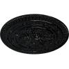imageNaple 375 H x 37 12 W x 338 D Ceiling MedallionBlack Pearl Metallic Series
