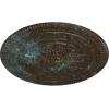imageNaple 375 H x 37 12 W x 338 D Ceiling MedallionBronze Blue Patina Metallic Series