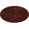 imageNaple 375 H x 37 12 W x 338 D Ceiling MedallionBrushed Mahogany Flat Finish