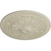 imageNaple 375 H x 37 12 W x 338 D Ceiling MedallionClear Yellow Flat Finish