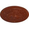 imageNaple 375 H x 37 12 W x 338 D Ceiling MedallionFirebrick Flat Finish
