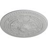 imageNaple 375 H x 37 12 W x 338 D Ceiling MedallionFrost Flat Finish