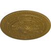 imageNaple 375 H x 37 12 W x 338 D Ceiling MedallionGold Rush Metallic Series