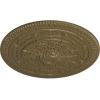 imageNaple 375 H x 37 12 W x 338 D Ceiling MedallionMississippi Mud Flat Finish