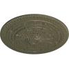 imageNaple 375 H x 37 12 W x 338 D Ceiling MedallionPainted Turtle Flat Finish