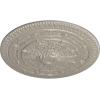 imageNaple 375 H x 37 12 W x 338 D Ceiling MedallionPearl White Metallic Series