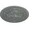 imageNaple 375 H x 37 12 W x 338 D Ceiling MedallionPlatinum Metallic Series