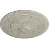 imageNaple 375 H x 37 12 W x 338 D Ceiling MedallionPot of Cream Crackle Flat Finish