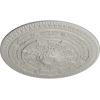 imageNaple 375 H x 37 12 W x 338 D Ceiling MedallionPot of Cream Flat Finish