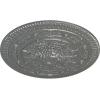 imageNaple 375 H x 37 12 W x 338 D Ceiling MedallionSilver Metallic Series