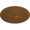 imageNaple 375 H x 37 12 W x 338 D Ceiling MedallionSmokey Topaz Flat Finish