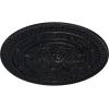 imageNaple 375 H x 37 12 W x 338 D Ceiling MedallionSteel Gray Metallic Series