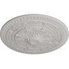 imageNaple 375 H x 37 12 W x 338 D Ceiling MedallionUltra Pure White Flat Finish