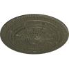 imageNaple 375 H x 37 12 W x 338 D Ceiling MedallionWitch Hazel Flat Finish
