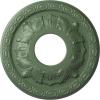 image11 38OD x 3 58ID x 1 18P Leaf Ceiling Medallion Fits Canopies up to 4 34Athenian Green Flat Finish