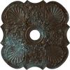Hand-Painted Bronze Blue Patina