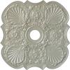 image29OD x 3 58ID x 1 38P Flower Ceiling Medallion Fits Canopies up to 6 14HandPainted Flash Copper