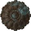 Hand-Painted Bronze Blue Patina