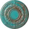 Hand-Painted Copper Green Patina