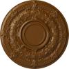 image33 78OD x 1 38P Dauphine Ceiling Medallion Fits Canopies up to 13 14HandPainted Smokey Topaz