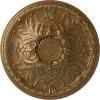imageEkena Millwork 26OD x 3P Tristan Ceiling Medallion Fits Canopies up to 5 12Pale Gold Metallic Series