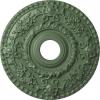 imageEkena Millwork CM18RO 18Inch OD x 3 12Inch ID x 1 12Inch P Rose Ceiling MedallionHandPainted Athenian Green